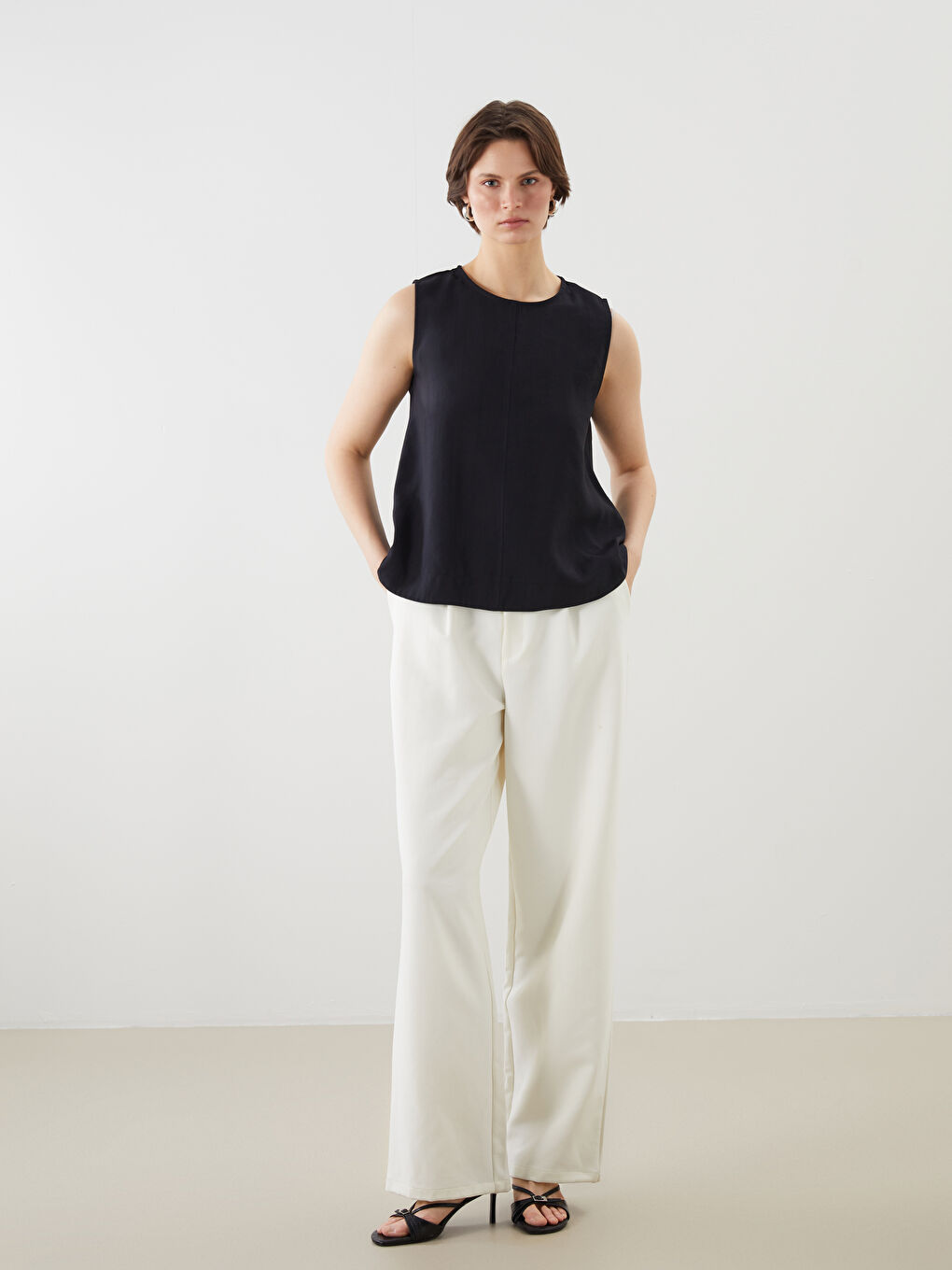 Woman BLACK Blouse -S5NI36Z8-CVL