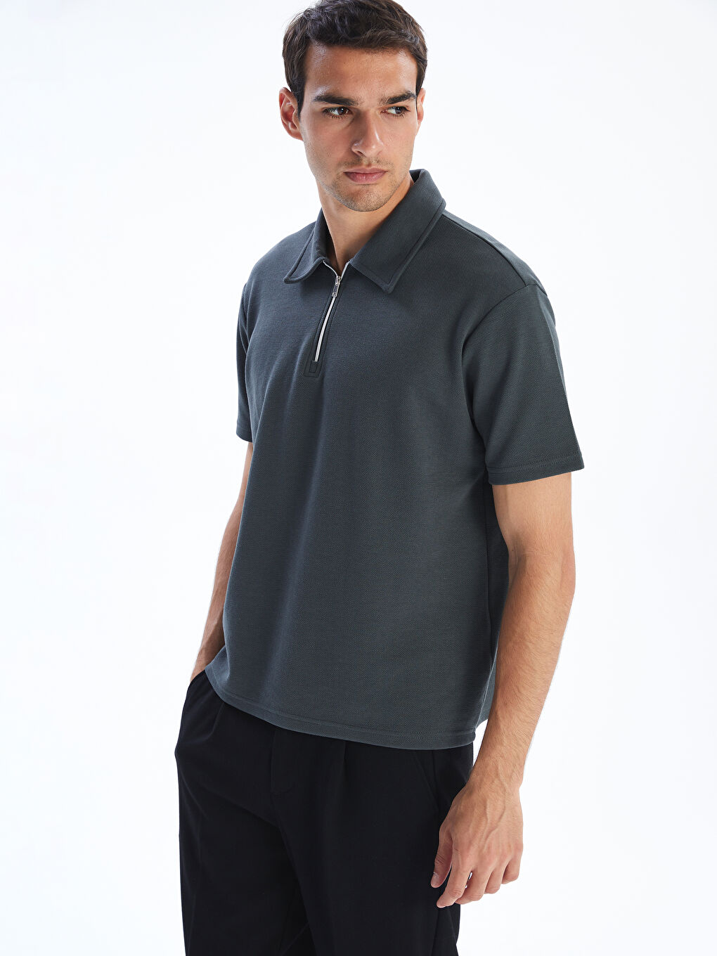 LCW Vision Polo Neck Short Sleeve Men's T-Shirt -S5NI41Z8-DBZ