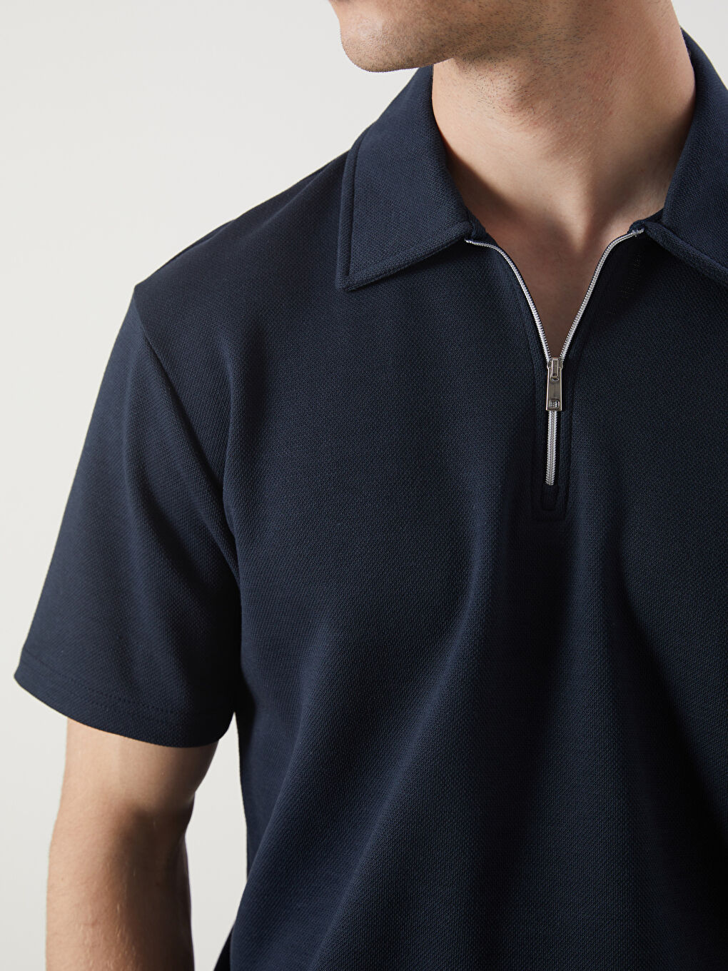 Polo Neck Short Sleeve Men's T-Shirt -S5NI41Z8-RFH