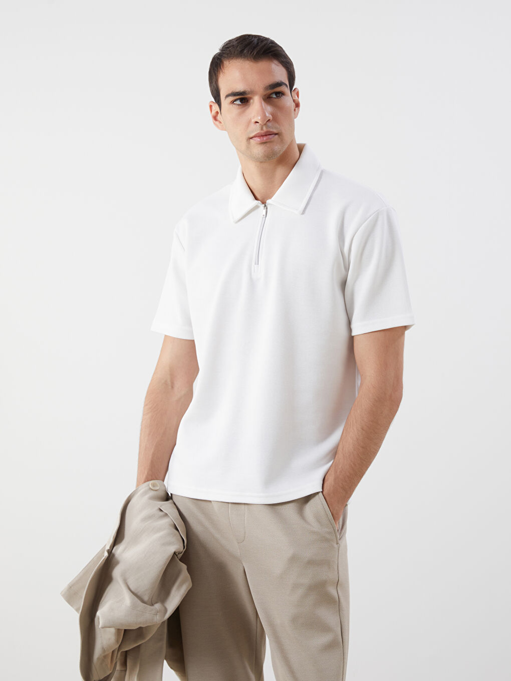 LCW Vision Polo Neck Short Sleeve Men's T-Shirt -S5NI41Z8-R9J