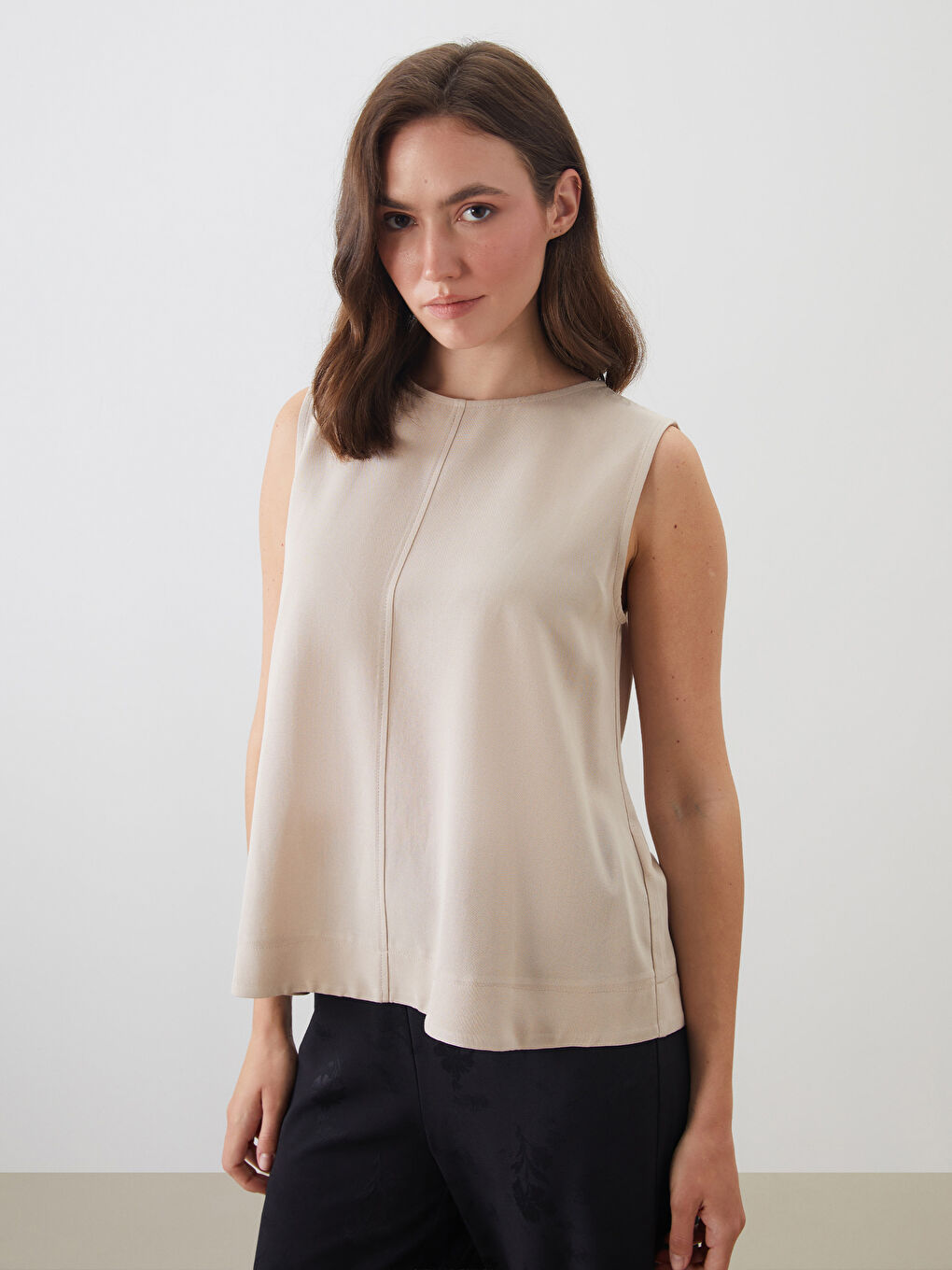 LCWAIKIKI Classic Woman BEIGE Blouse -S5NI53Z8-FFG