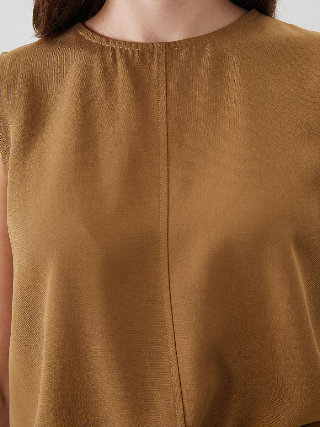 LCWAIKIKI Classic Woman KHAKI Blouse -S5NI53Z8-H9E