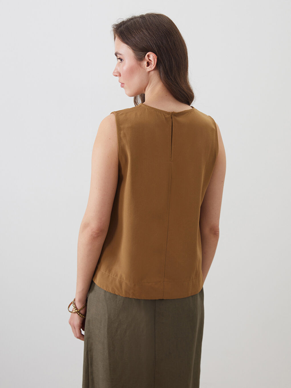 LCWAIKIKI Classic Woman KHAKI Blouse -S5NI53Z8-H9E