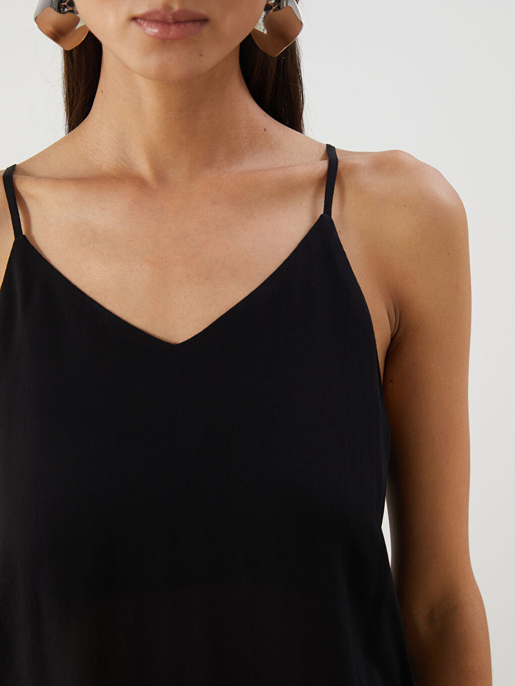 V Neck Strap Blouse -S5NI54Z8-CVL