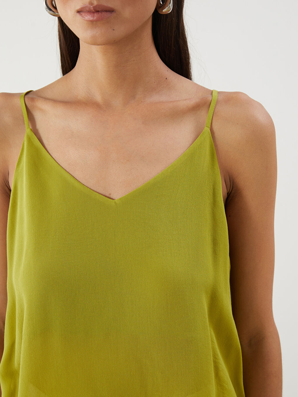 V Neck Strap Blouse -S5NI54Z8-SQ5