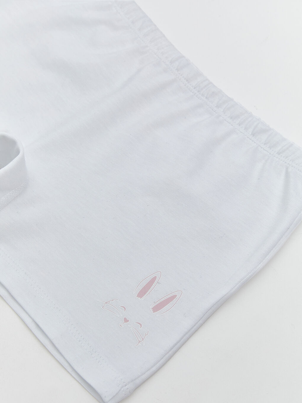 Beyaz Baskılı Kız Çocuk Boxer-2