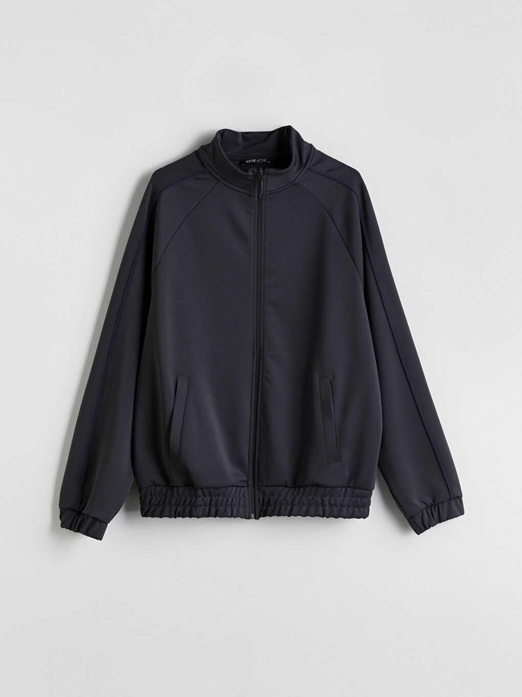 Stand Up Collar Long Sleeve Men's Zippered Sweatshirt -S5NJ02Z8-CTJ