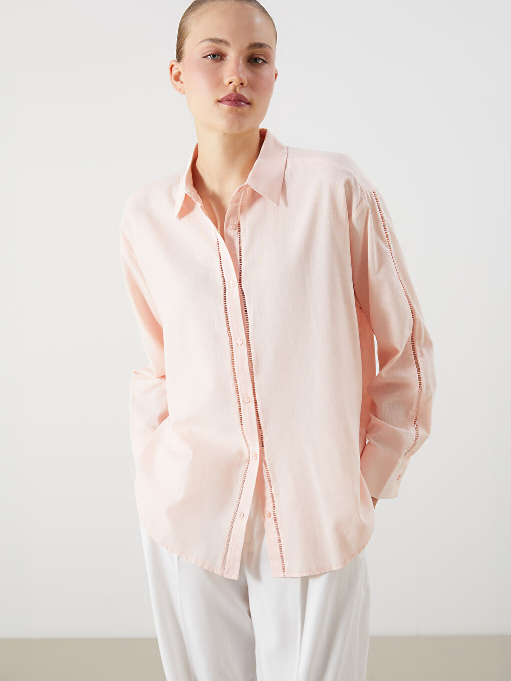 LCW Vision Oversize Women's Shirt -S5NJ26Z8-FXW