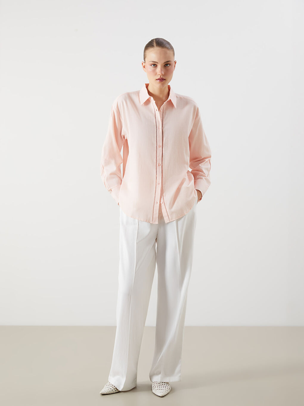 LCW Vision Oversize Women's Shirt -S5NJ26Z8-FXW
