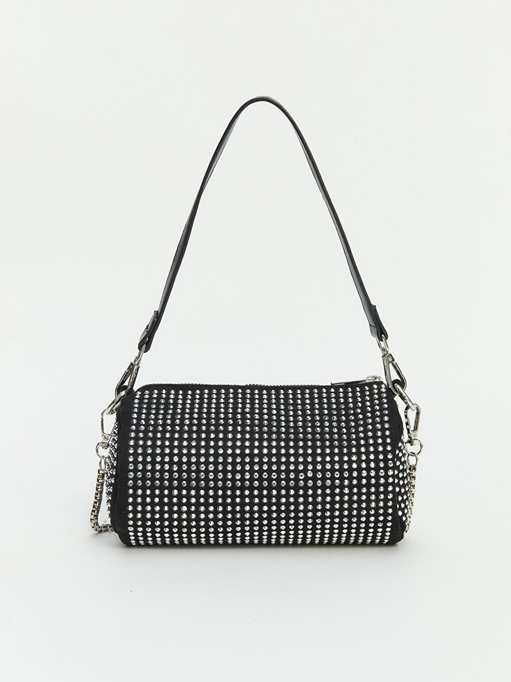 Siyah Taş Desenli Kadın Omuz Çantası-1