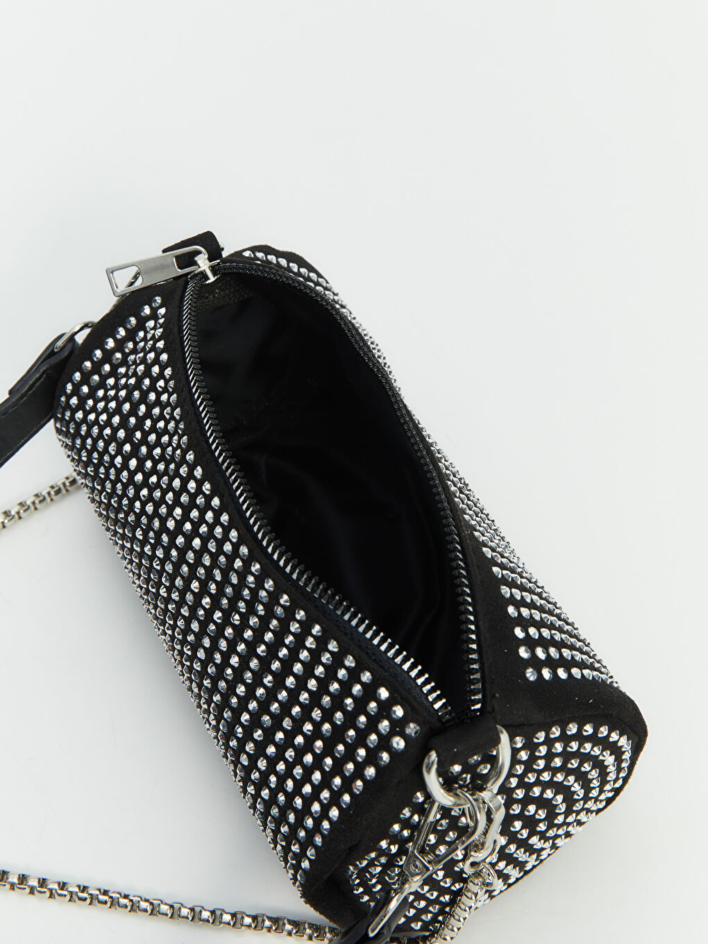 Siyah Taş Desenli Kadın Omuz Çantası-2