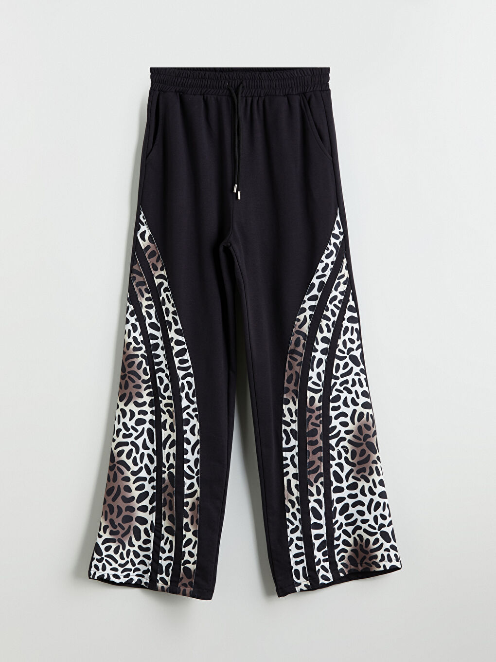 Elasticated Waist Patterned Women's Trousers -S5NJ69Z8-CVL