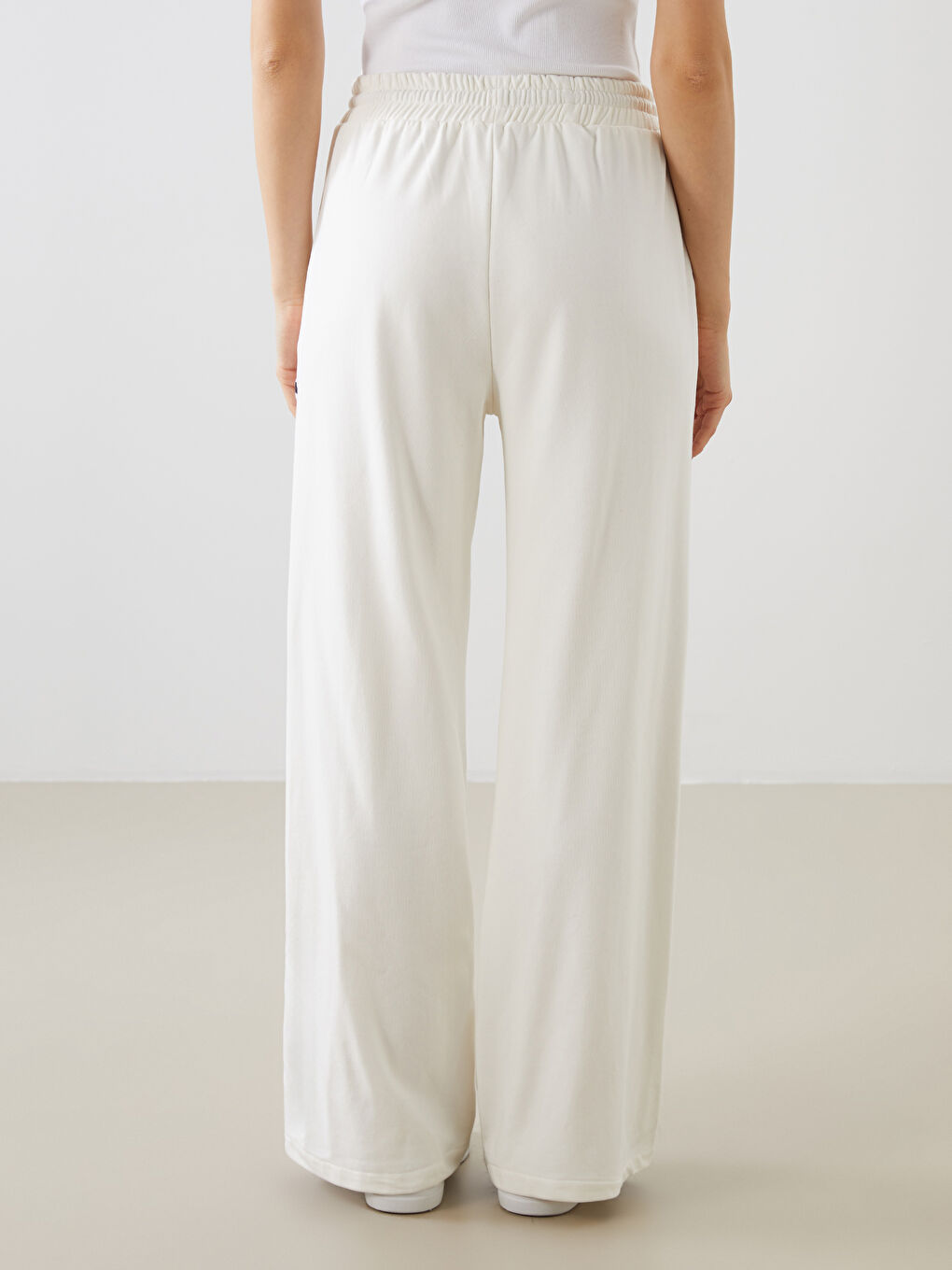 Elasticated Waist Patterned Women's Trousers -S5NJ69Z8-Q6K