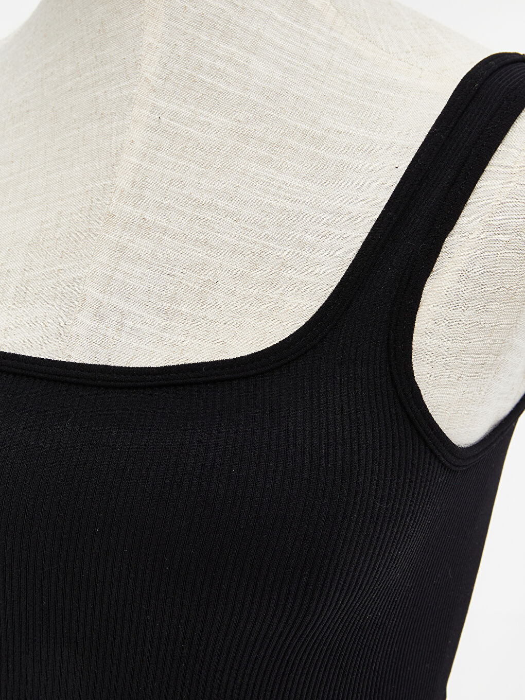 Siyah Balensiz Dolgusuz Düz Seamless Spor Büstiyer-2