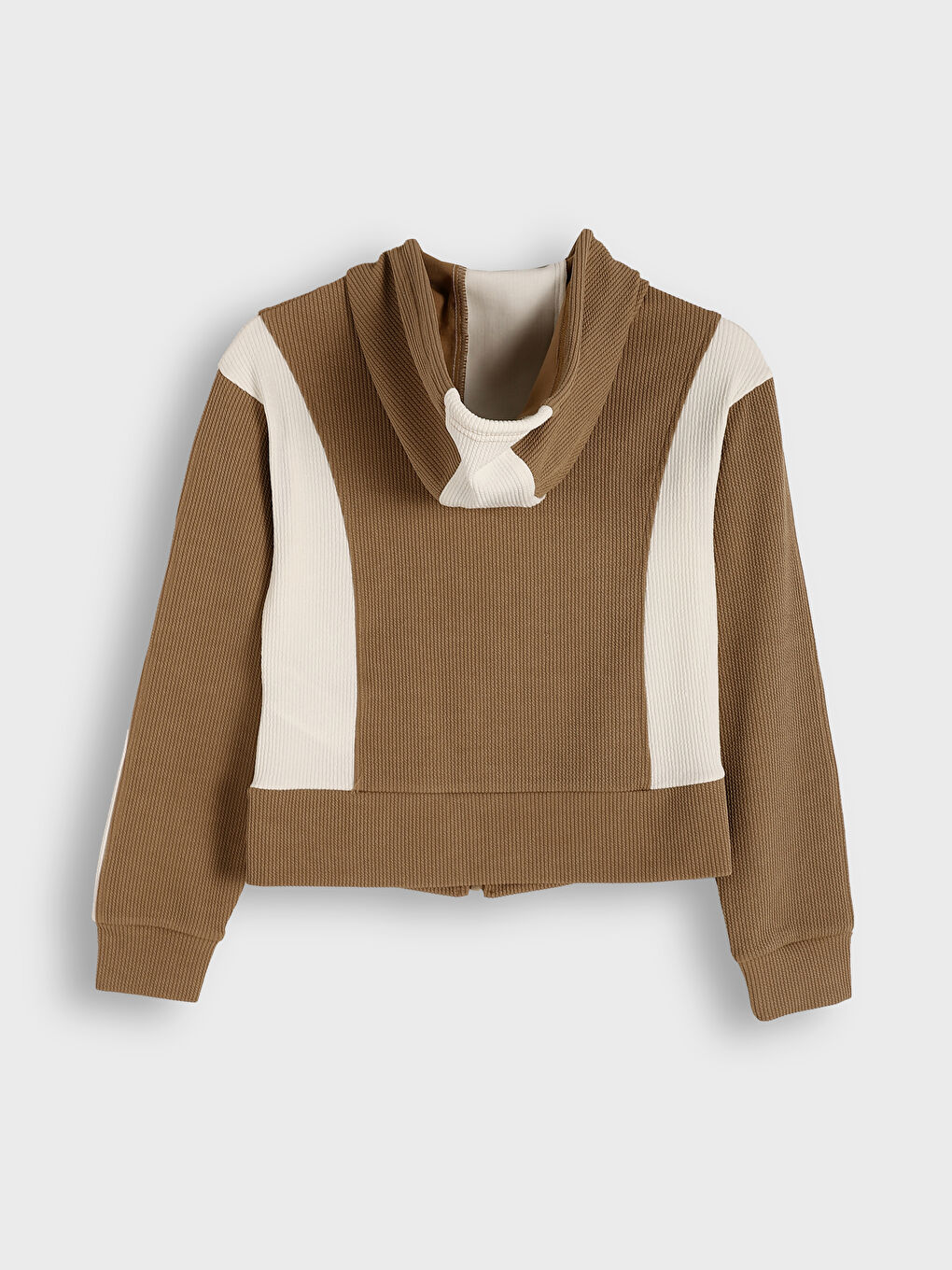 Hooded Color Block Women's Zip-Up Sweatshirt-5