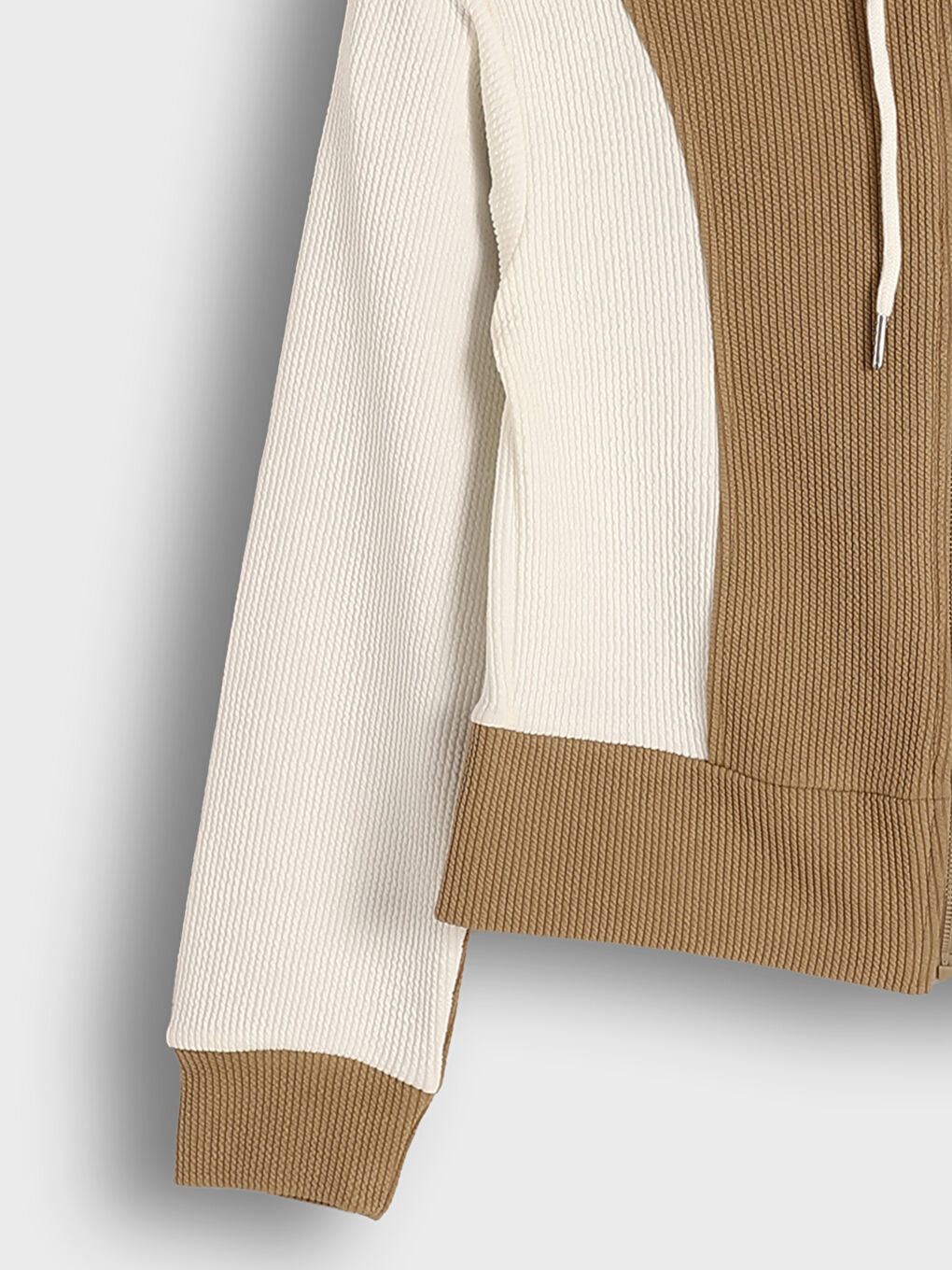 Hooded Color Block Women's Zip-Up Sweatshirt-7