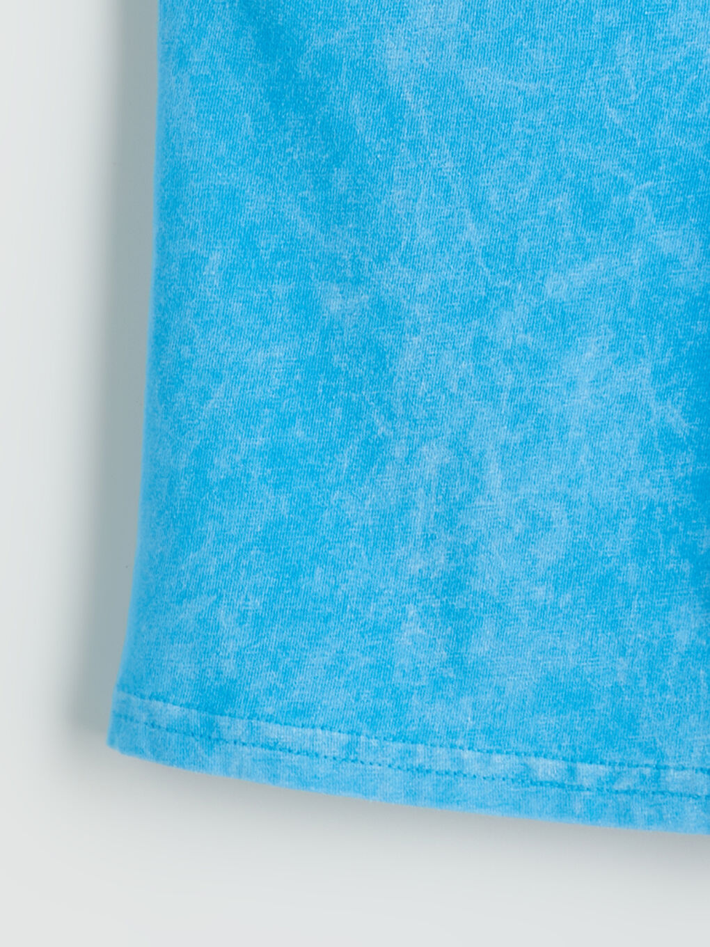 Mavi Beli Lastikli Erkek Çocuk Şort-1