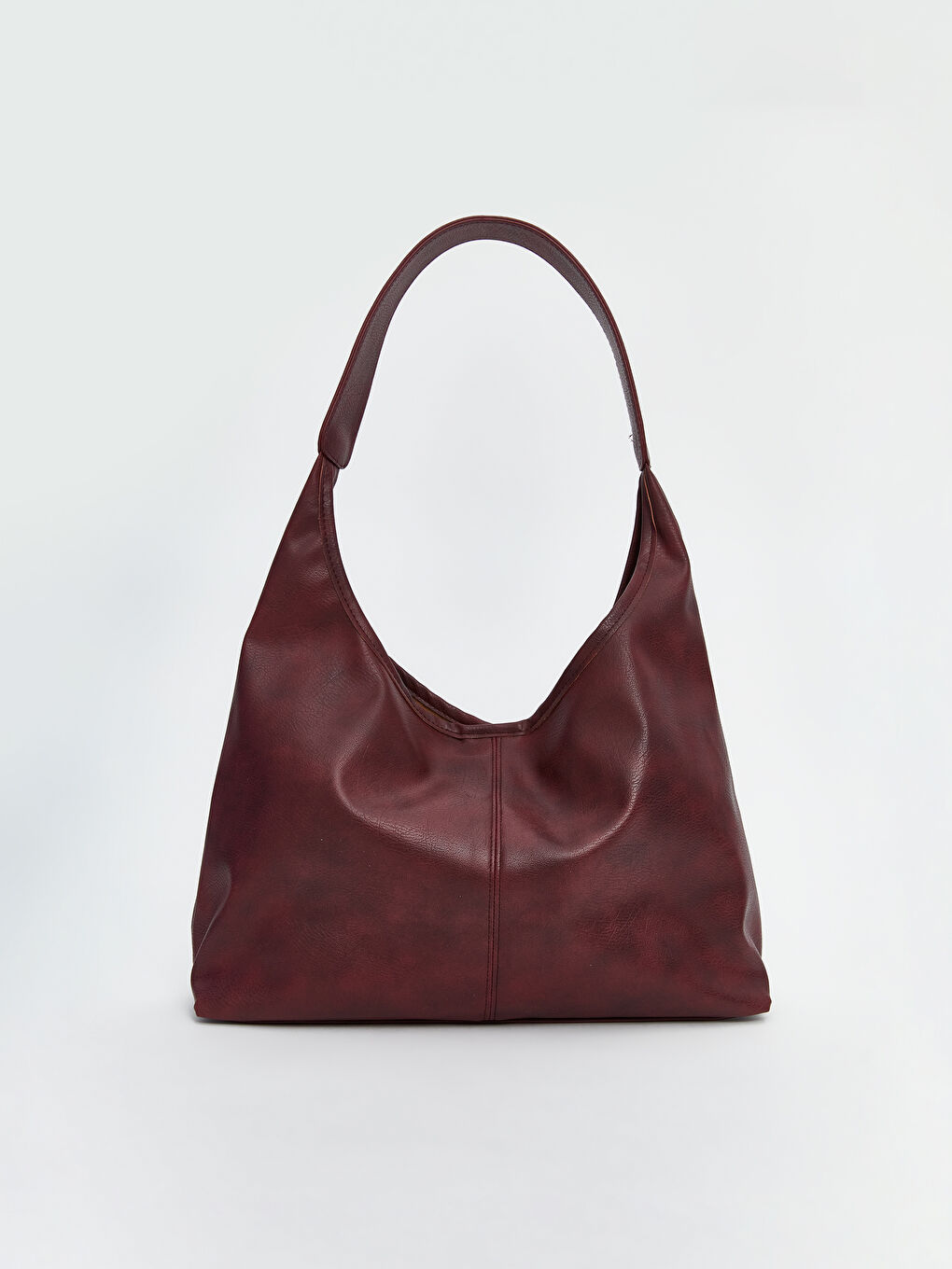 LCW ACCESSORIES Bordo Deri Görünümlü Kadın Omuz Çantası