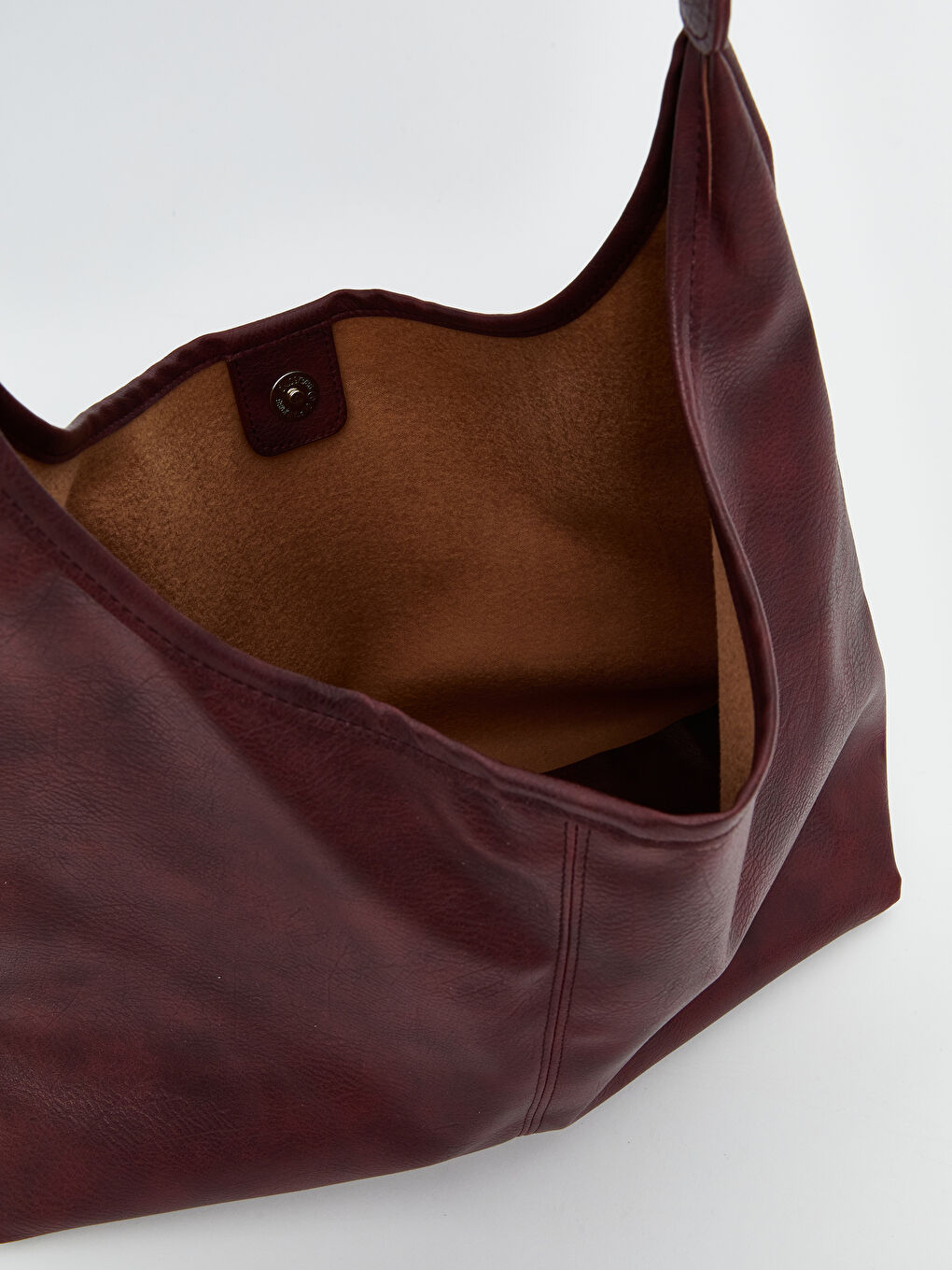 LCW ACCESSORIES Bordo Deri Görünümlü Kadın Omuz Çantası - 3