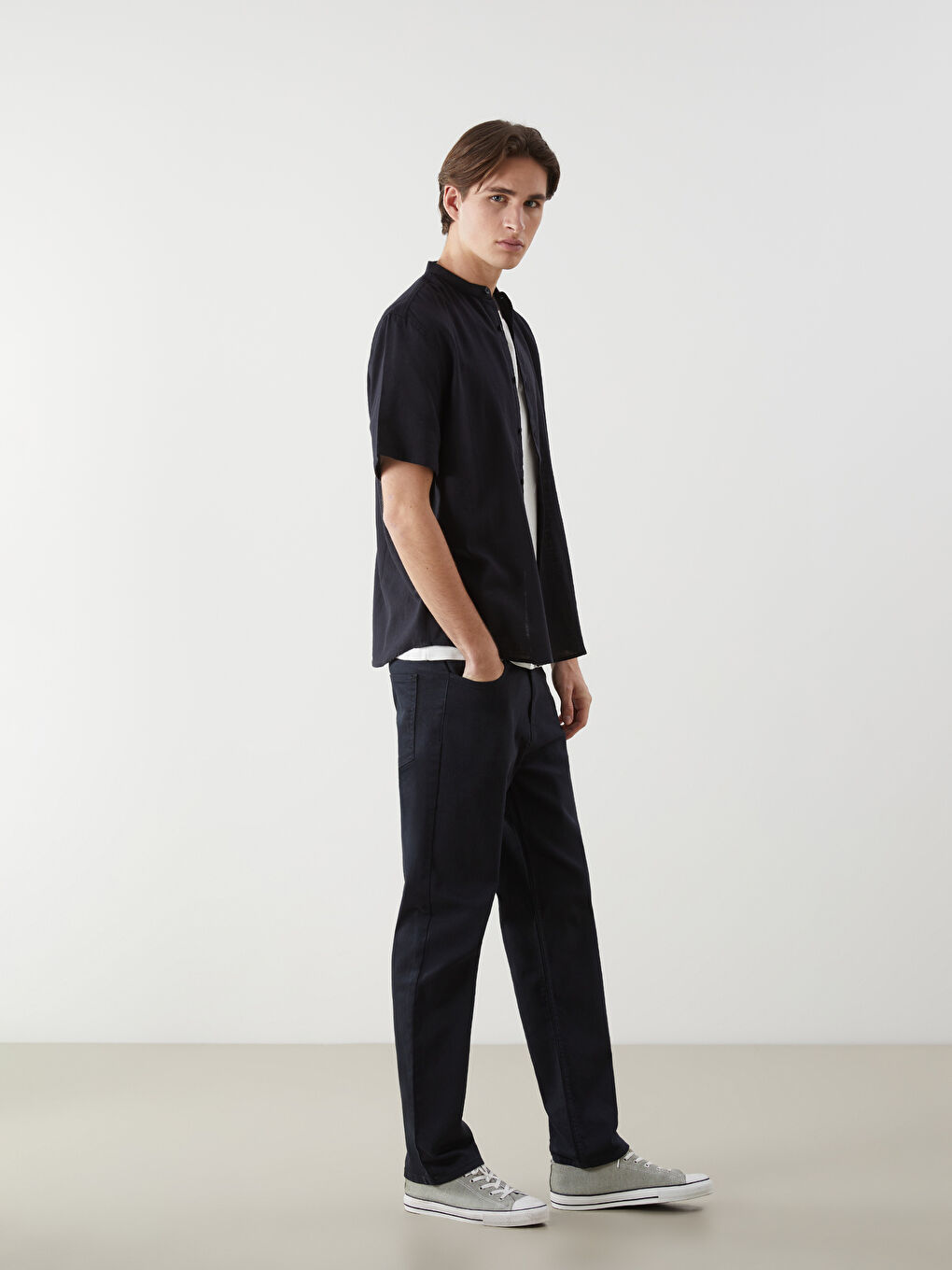 Standard Fit Gabardine Men's Trousers -S5NL32Z8-J2Y