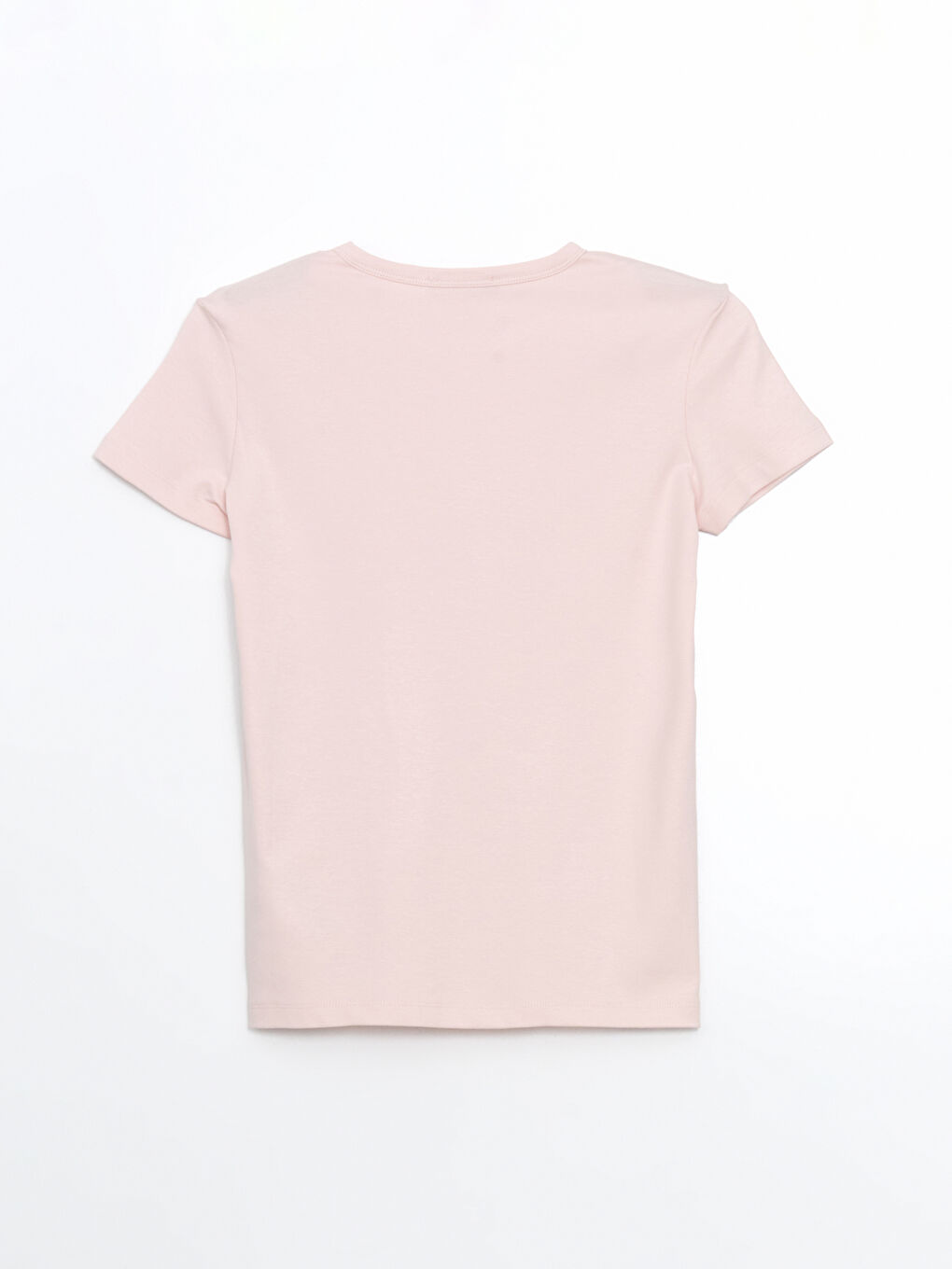 LCW Modest Pembe Bisiklet Yaka Modal Karışımlı Kadın Tişört - 5
