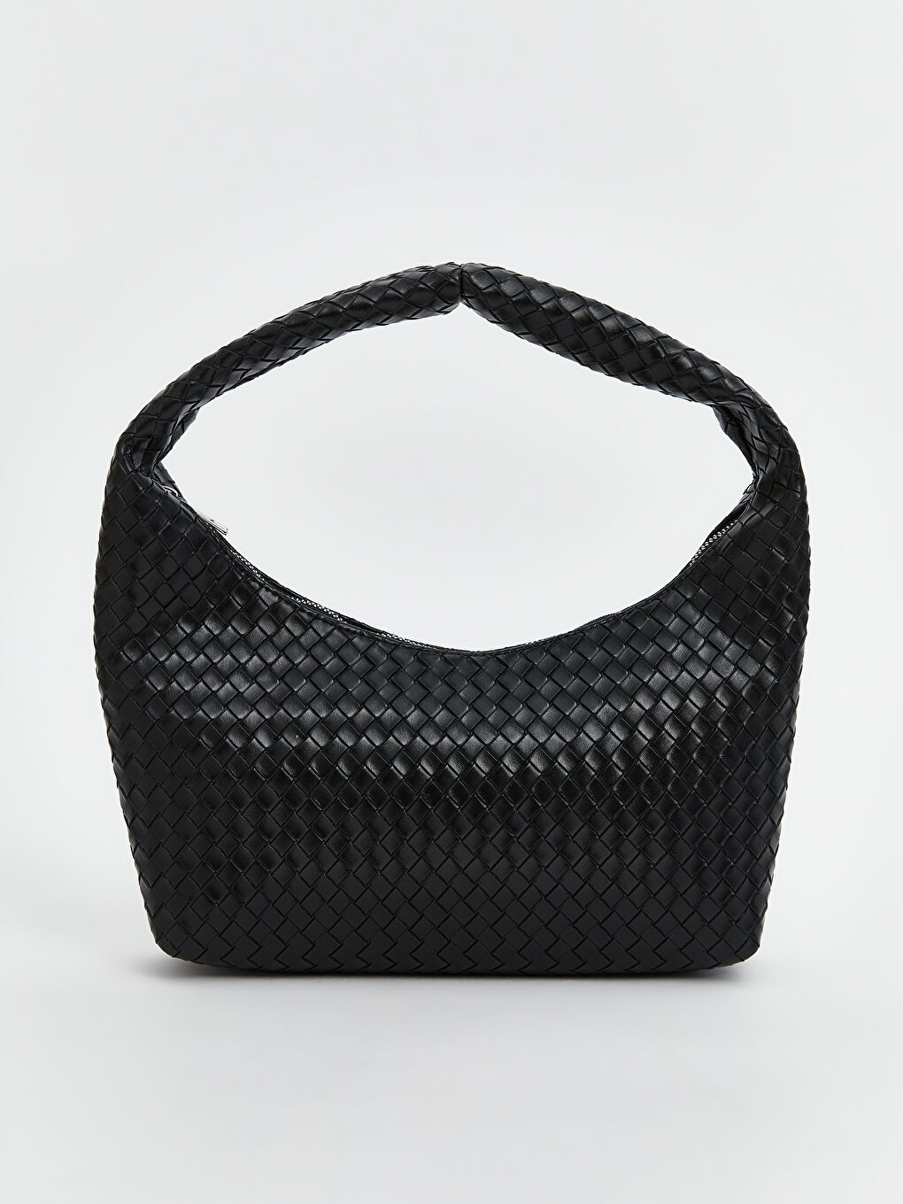 LCW ACCESSORIES Siyah Deri Görünümlü Kadın Omuz Çantası - 2