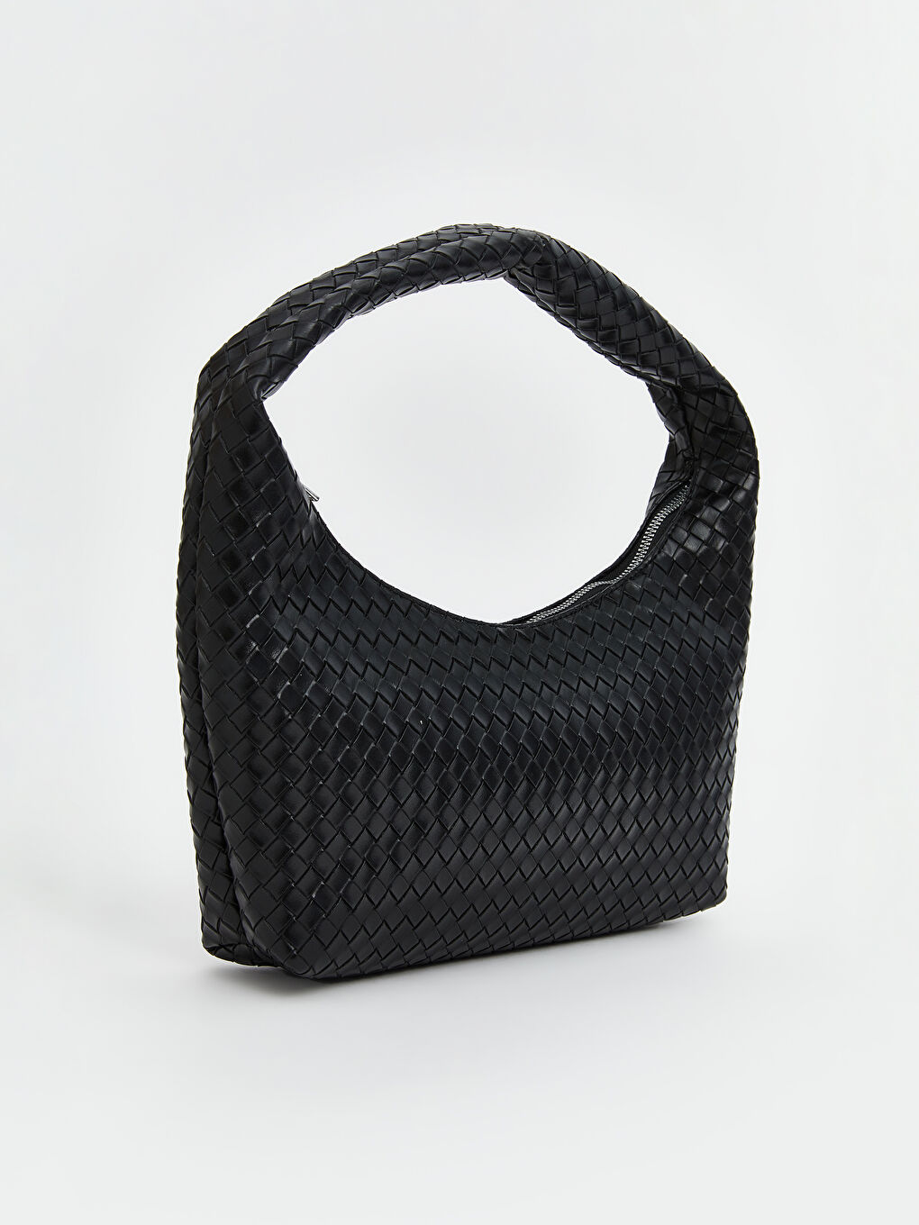 LCW ACCESSORIES Siyah Deri Görünümlü Kadın Omuz Çantası - 3