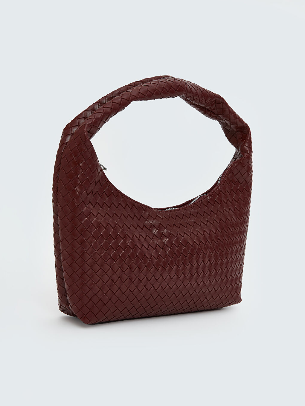 LCW ACCESSORIES Bordo Deri Görünümlü Kadın Omuz Çantası - 3
