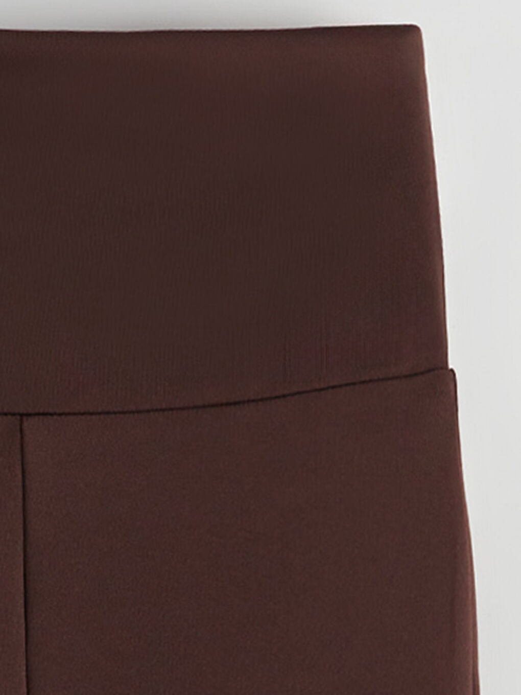 Kahverengi Beli Lastikli İspanyol Paça Kız Çocuk Tayt-2