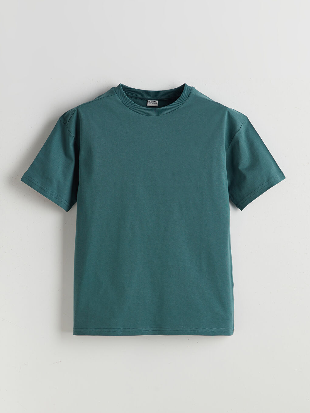 Crew Neck Basic Boys' T-Shirt -S5NL74Z4-YLM