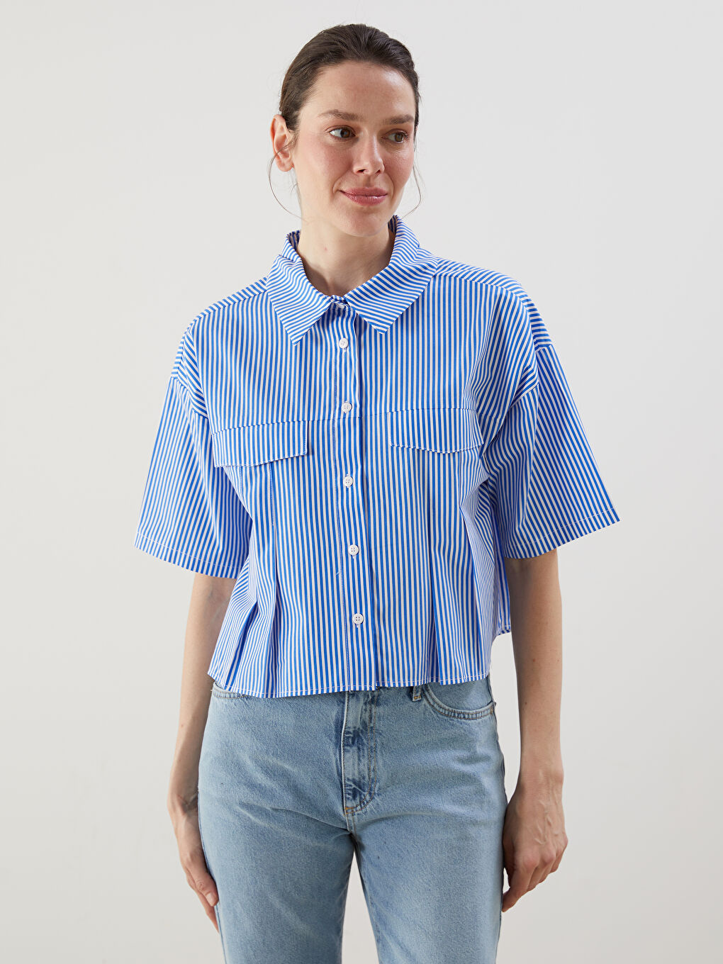Woman BLUE Shirt -S5NL75Z8-ZX5