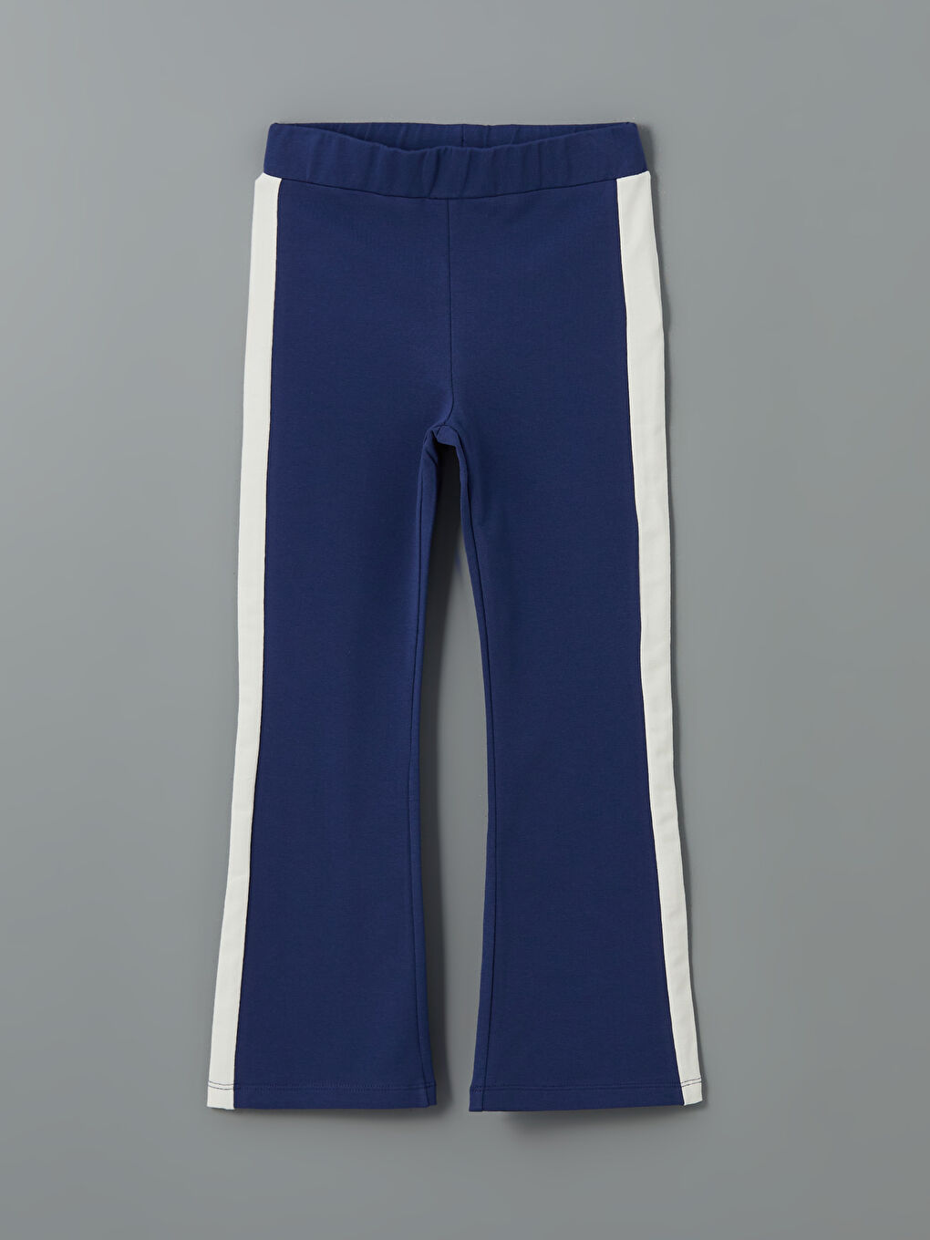 Lacivert Beli Lastikli Kız Çocuk Eşofman Altı