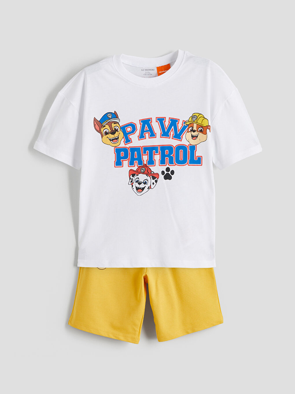 Paw Patrol Printed Boys' T-Shirt and Shorts 2 Pack -S5NM69Z1-Q6K