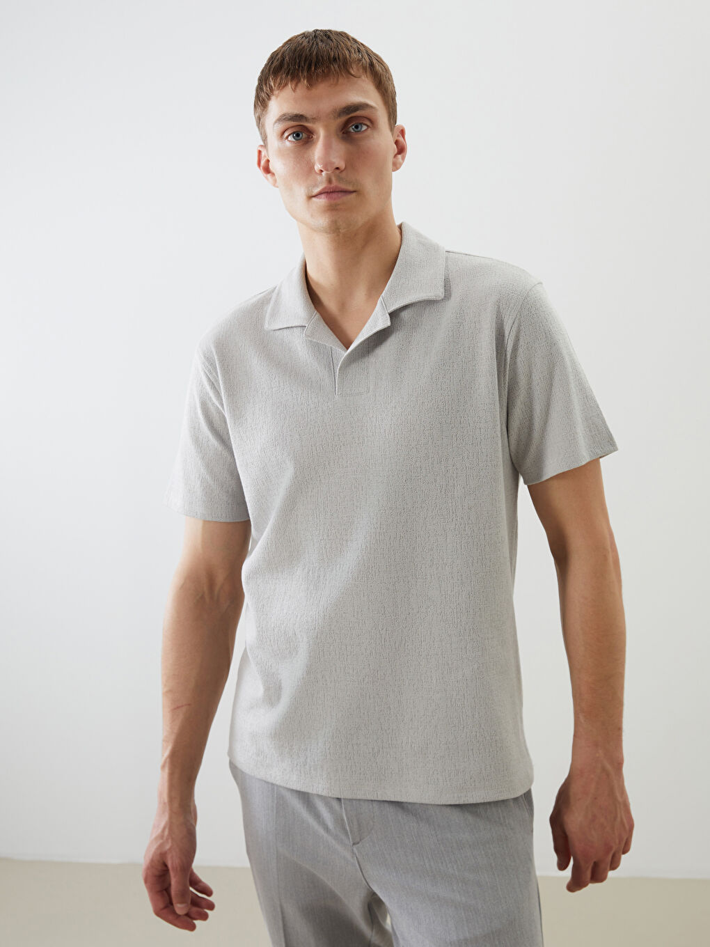 LCW Vision Men's Polo Neck T-Shirt -S5NN25Z8-D4M