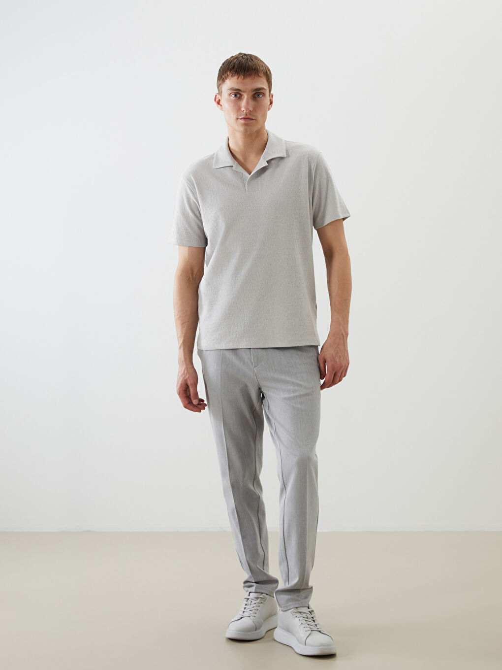 LCW Vision Men's Polo Neck T-Shirt -S5NN25Z8-D4M
