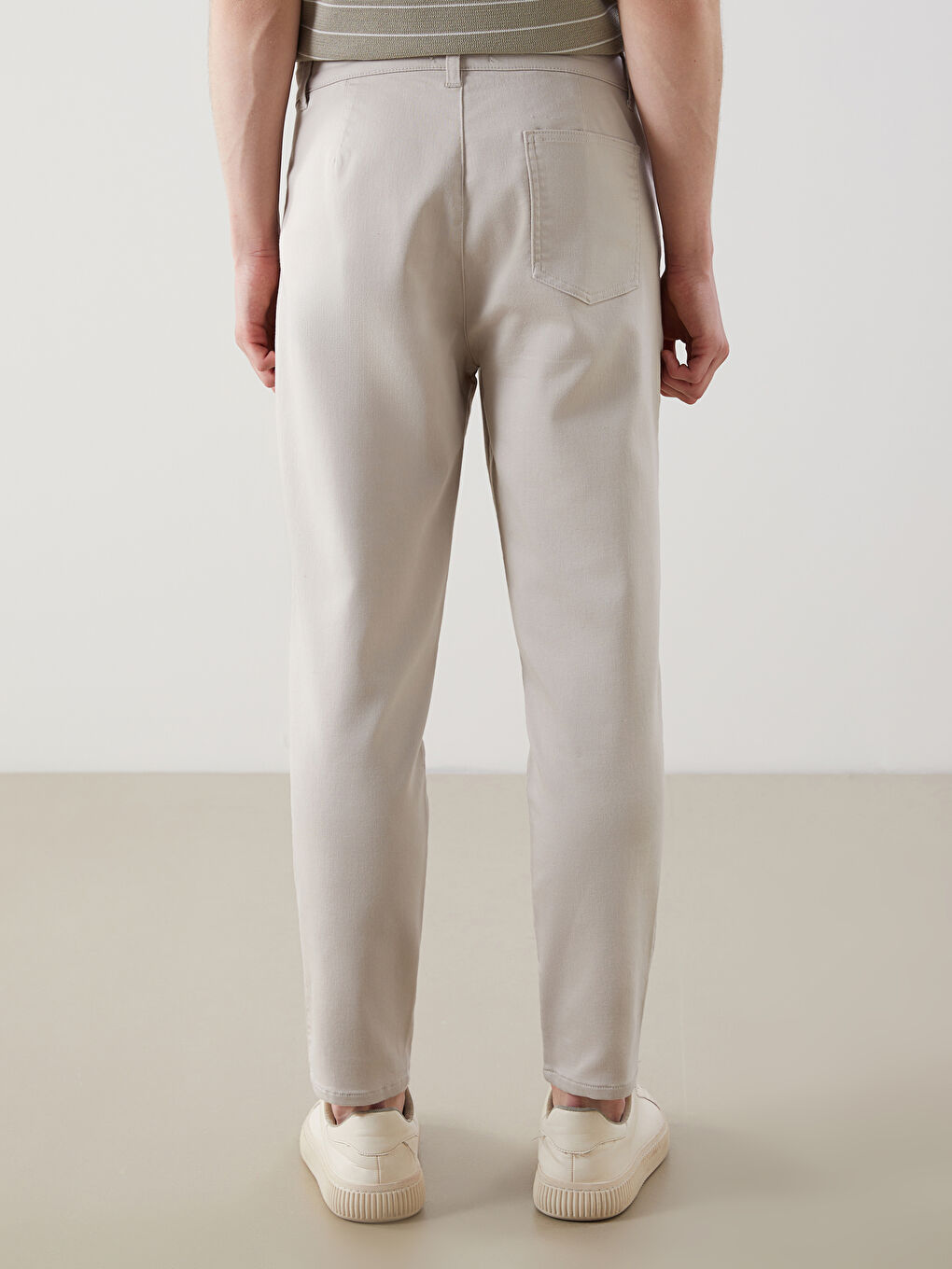 Slim Fit Dobby Men's Trousers -S5NN28Z8-R7Z