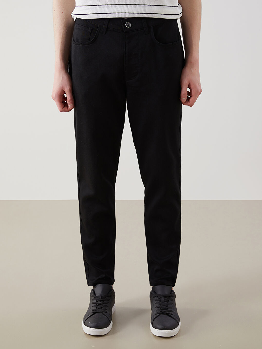 Slim Fit Dobby Men's Trousers -S5NN28Z8-RQL