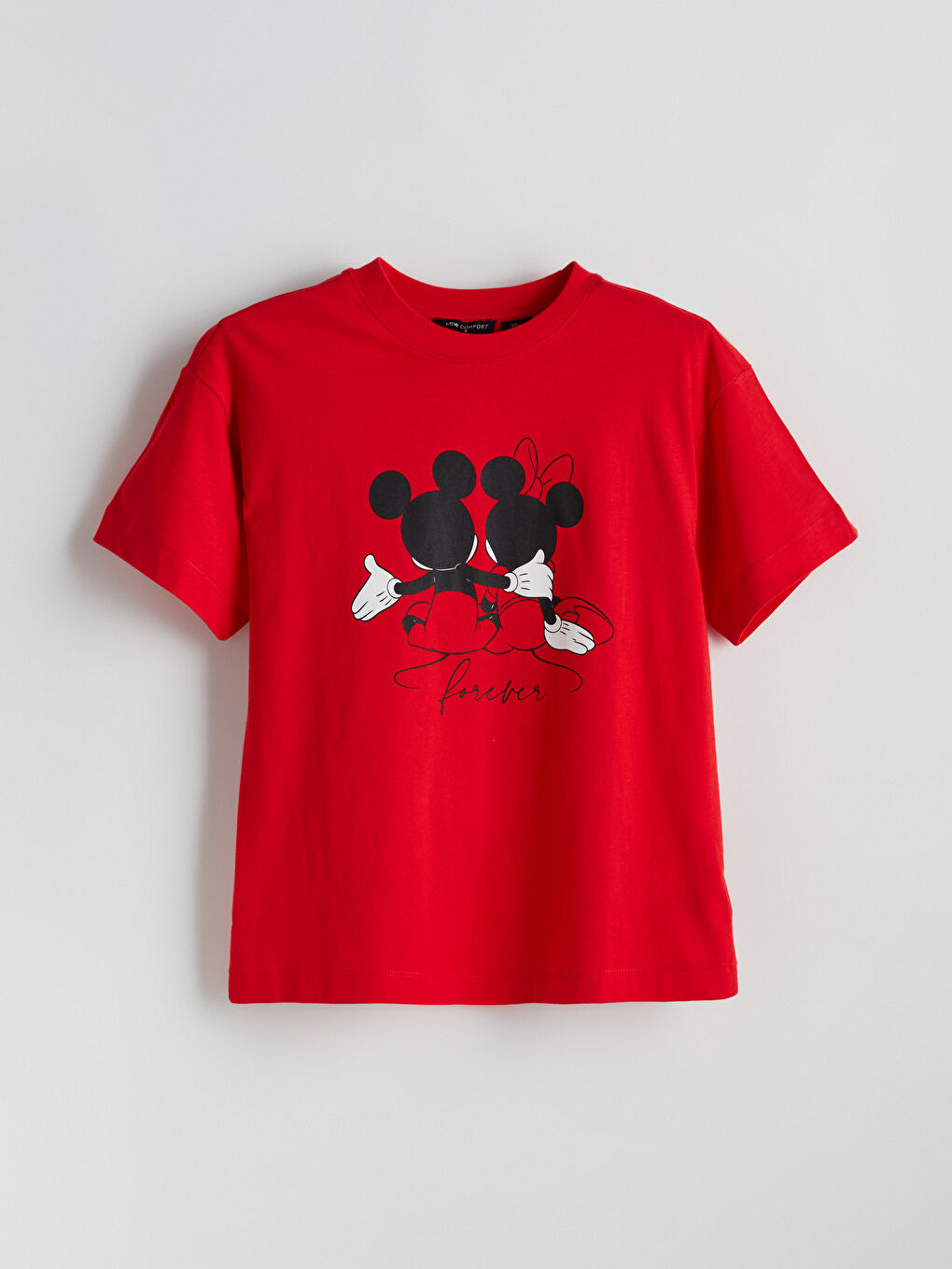 Crew Neck Mickey Mouse Printed Women's T-Shirt -S5NN40Z8-GZX