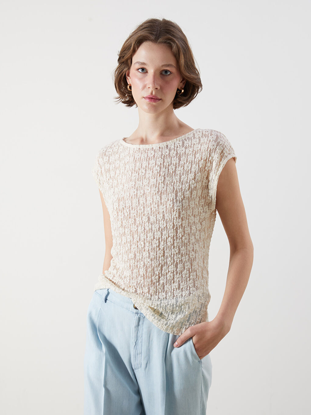 Woman BEIGE Blouse -S5NN56Z8-FWM