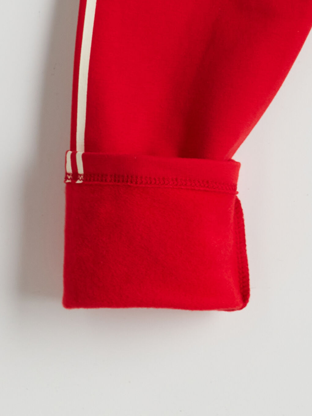 Kırmızı Beli Lastikli Baskılı Kız Çocuk Tayt-3