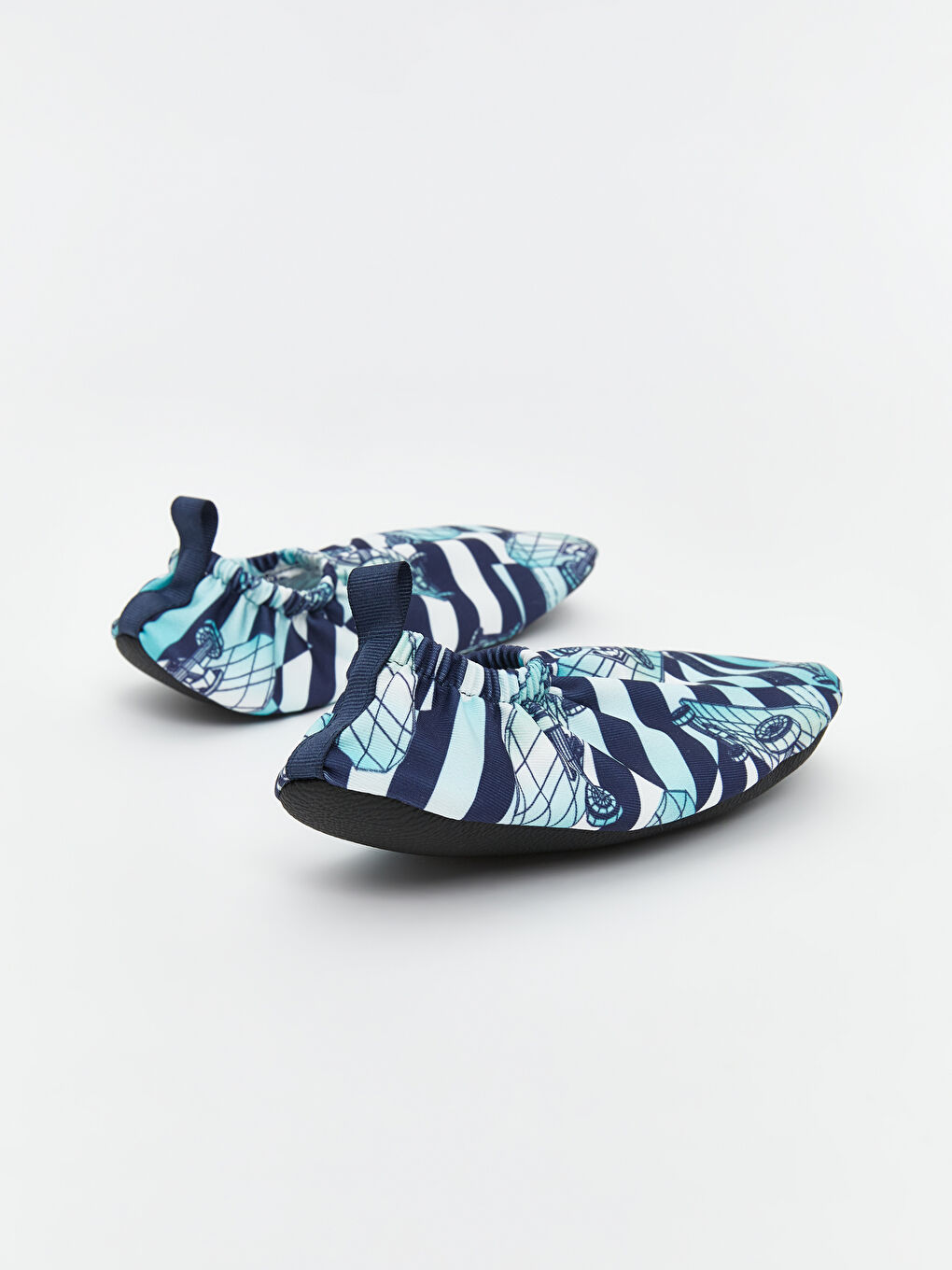 Lacivert Baskılı Erkek Çocuk Deniz Ayakkabısı-4