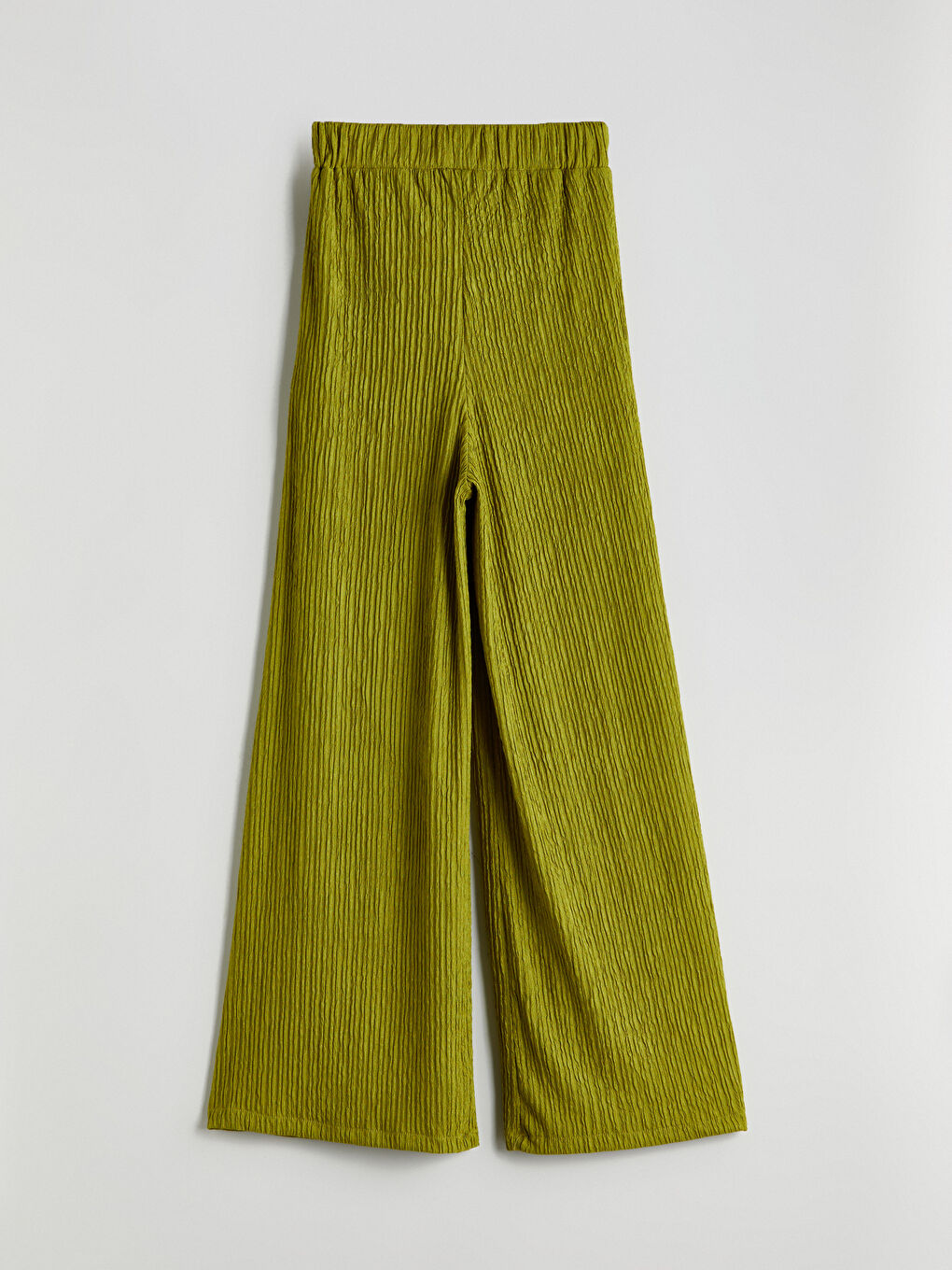 Elasticated Waist Textured Women's Trousers -S5NO06Z8-VA2