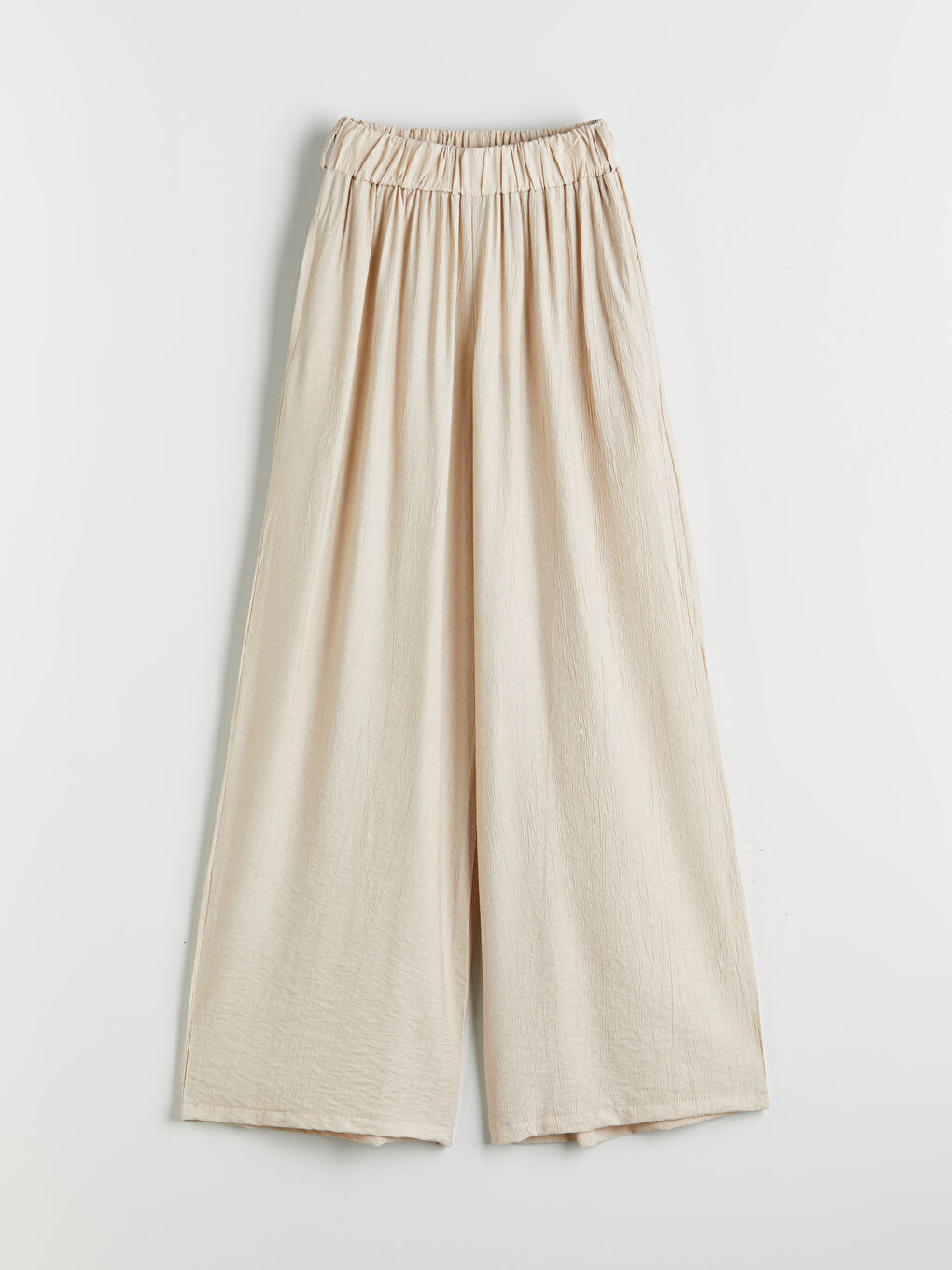 Elastic Waist Wide Leg Women's Trousers -S5NO07Z8-DS3