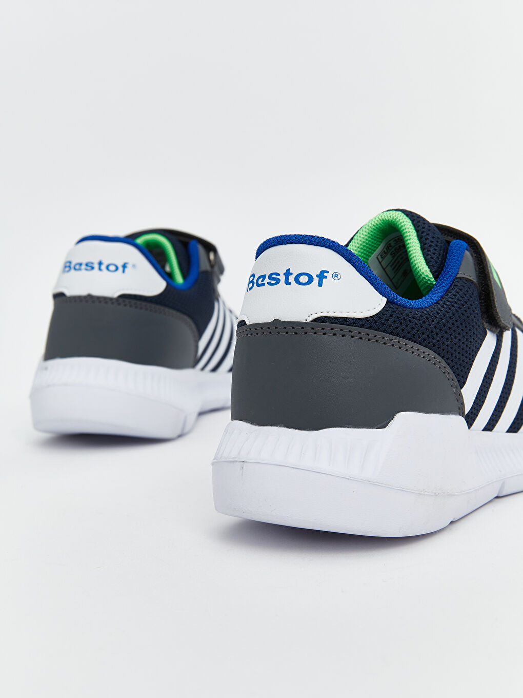 Lacivert Bağcık ve Cırt Cırtlı Erkek Çocuk Spor Ayakkabı-4
