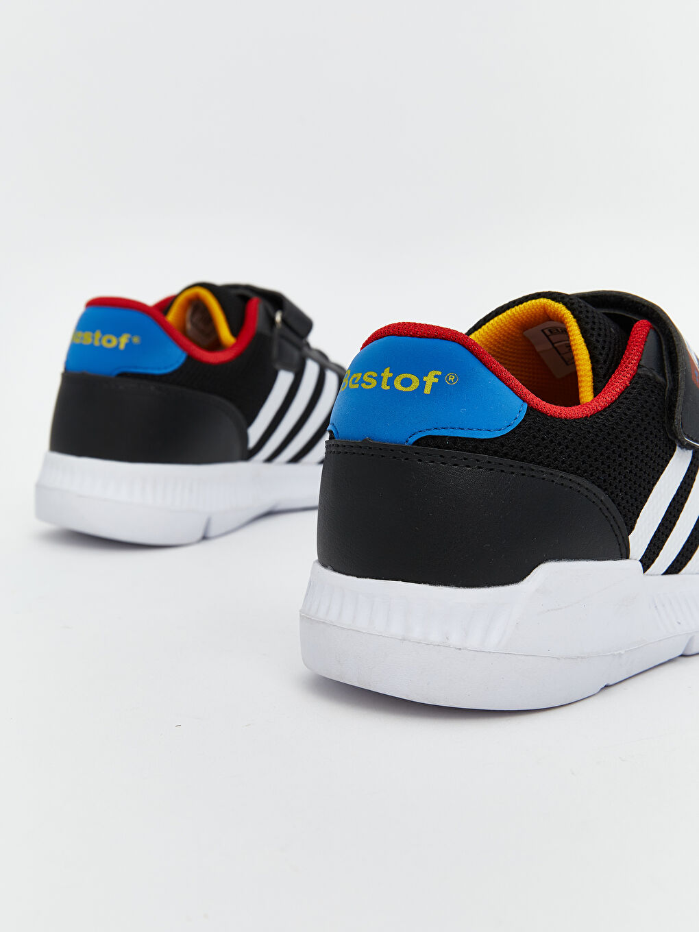 Siyah Bağcık ve Cırt Cırtlı Erkek Çocuk Spor Ayakkabı-4