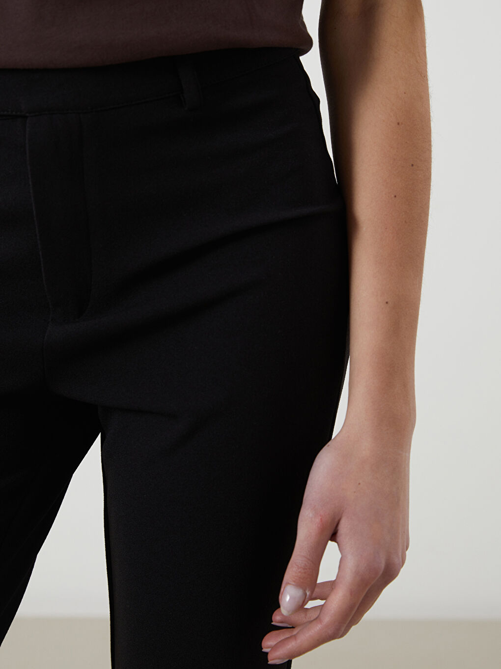 Elastic Waist Straight Flared Women's Leggings Trousers -S5NO25Z8-CVL