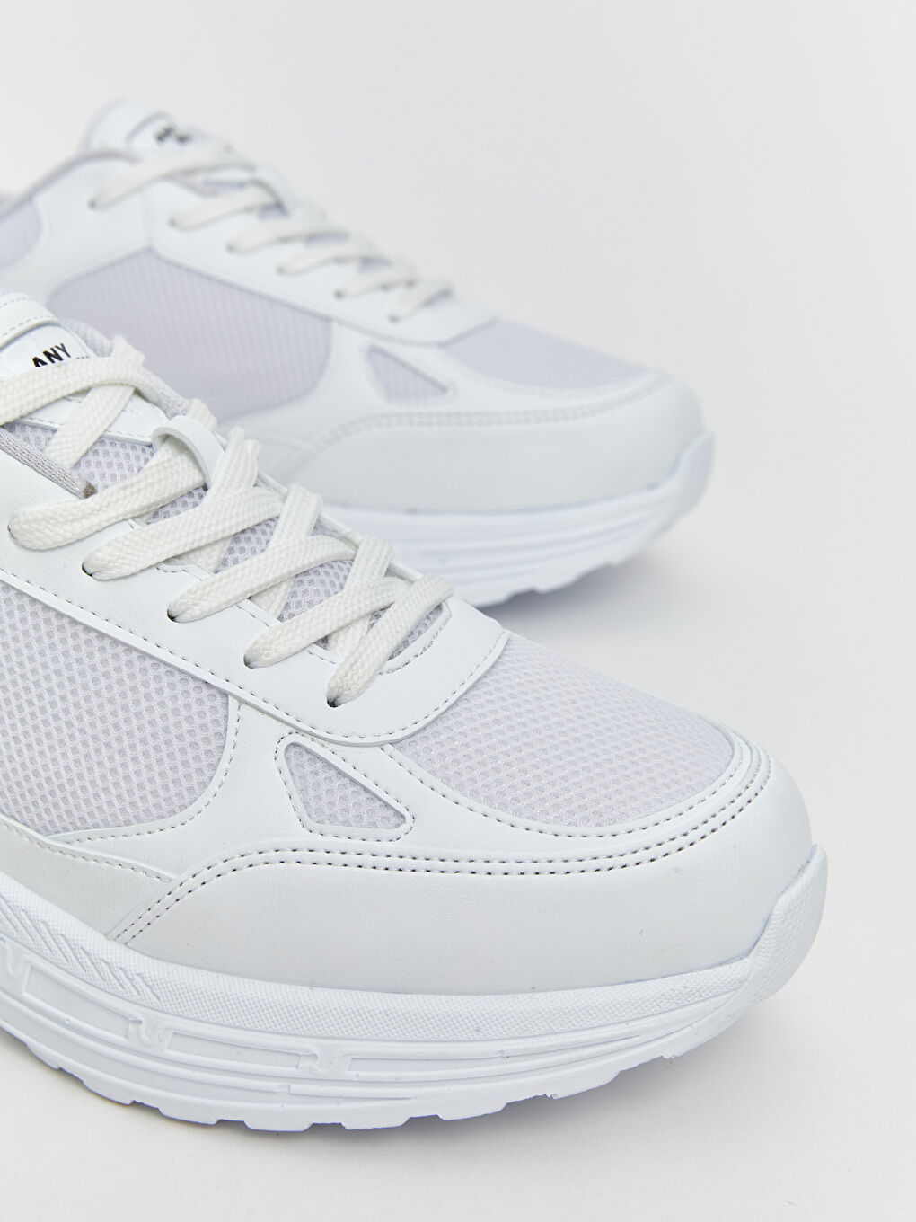 Beyaz Bağcıklı Erkek Spor Ayakkabı-2