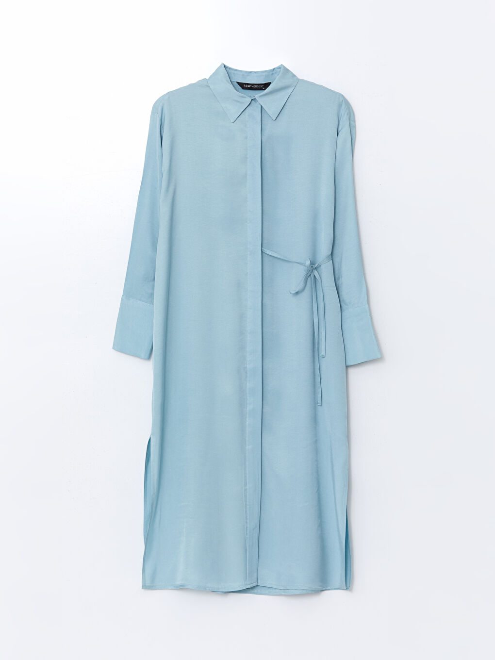 LCW Modest Mavi Oversize Kadın Gömlek Tunik - 1