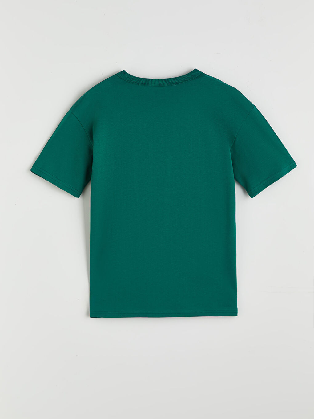 Yeşil Bisiklet Yaka Erkek Çocuk Tişört-1