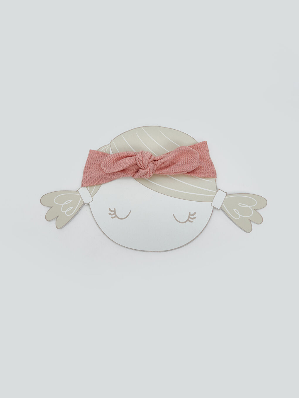 Pembe Fiyonk Detaylı Kız Bebek Saç Bandı
